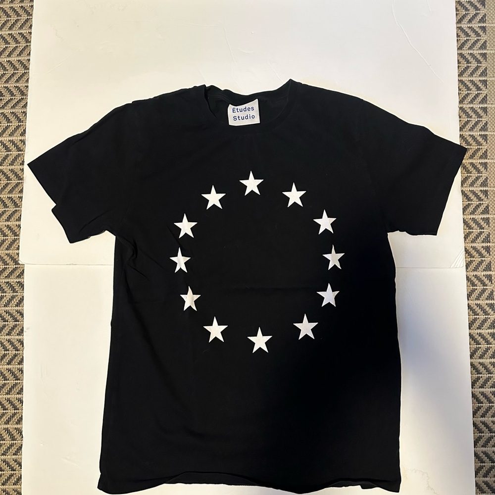 Etudes Studio Black Tee with White Stars